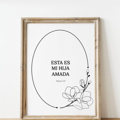 IMPRIMIBLE - Mi hija amada (negro)