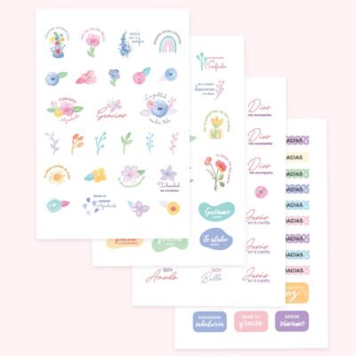 STICKERS PARA DIARIO - Agradecida